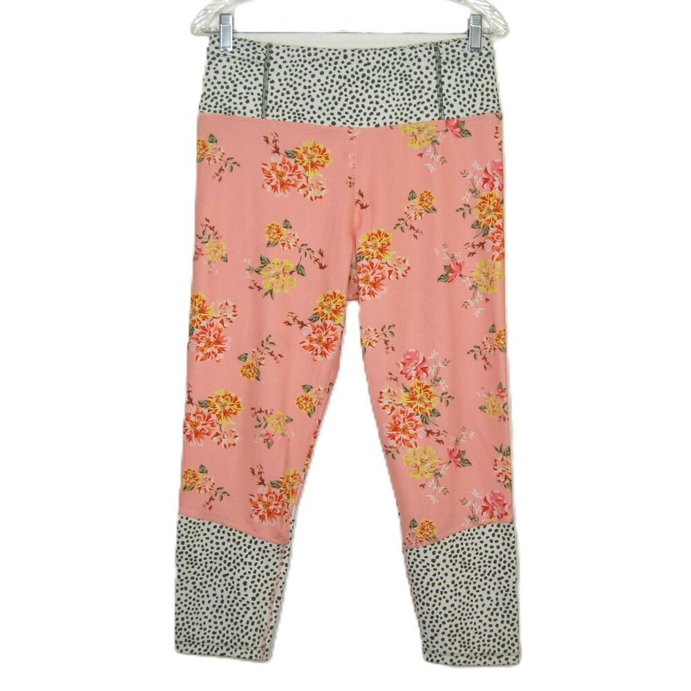 Nanette Lepore Play Garden Party Compression Capri Leggings Size L